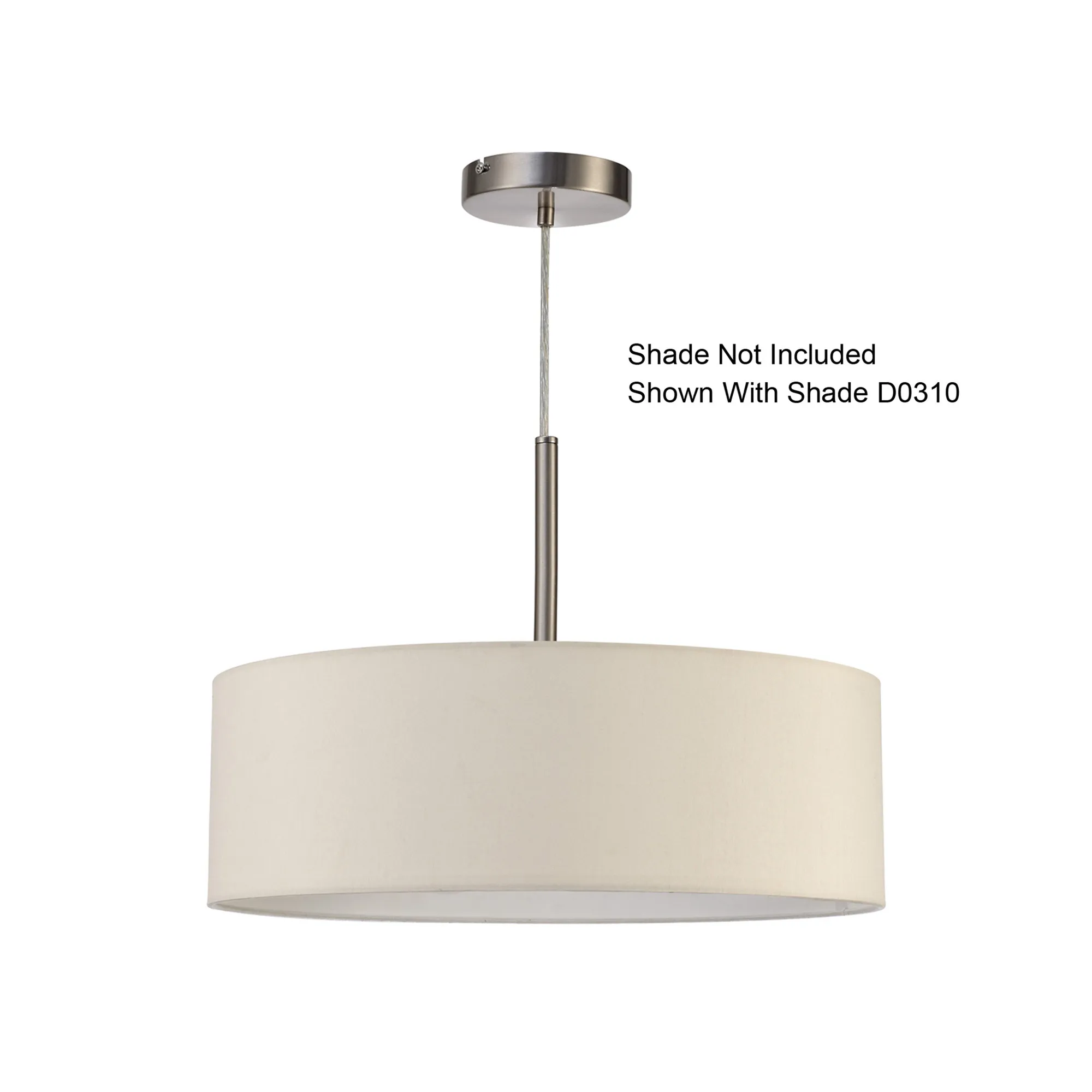 Baymont Pendant 3 Light Satin Nickel D0341  Deco Baymont SN